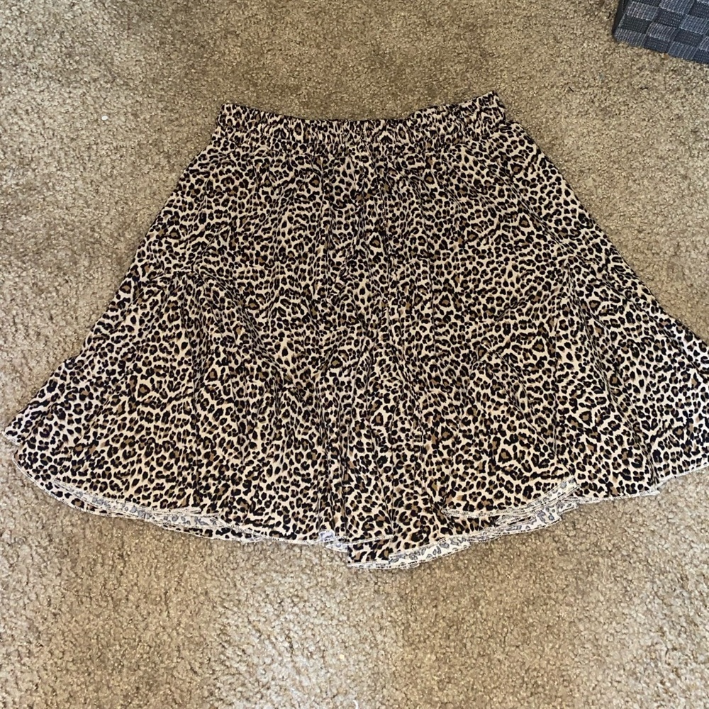 Cheetah Print Mini Skirt